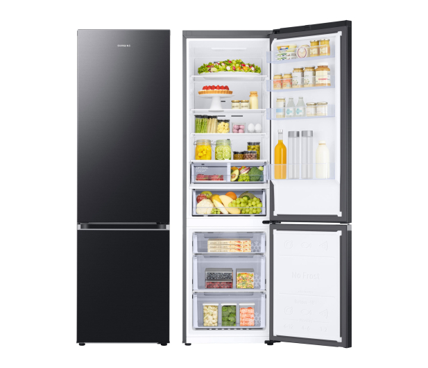 Lodówka Samsung RB38T607BB1 EF No Frost 203cm Grafitowa Stal Twin Cooling Plus 387L - 1529120 - zdjęcie